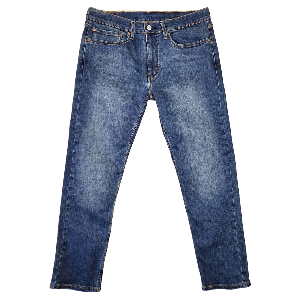Levis 502 Jeans Mens 34x32 Dark Wash Denim Casual Everyday Retro Preppy Basic